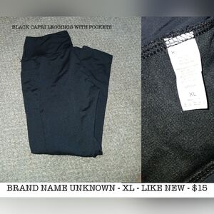 Black XL Leggings Smooth Fabric Casual Wear